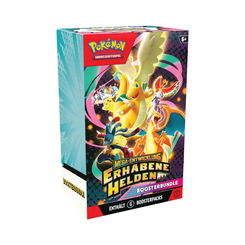 Pokémon TCG Mega-Entwicklung Erhabene Helden Booster Bundle mit 6 Boosterpacks – deutsche Edition