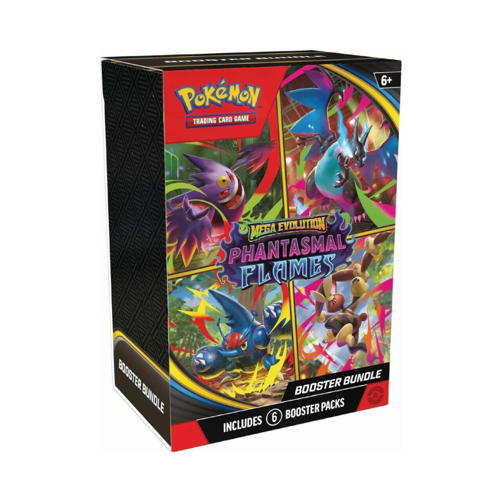 Pokémon TCG Phantasmal Flames Booster Bundle – englische Ausgabe mit 6 Boosterpacks