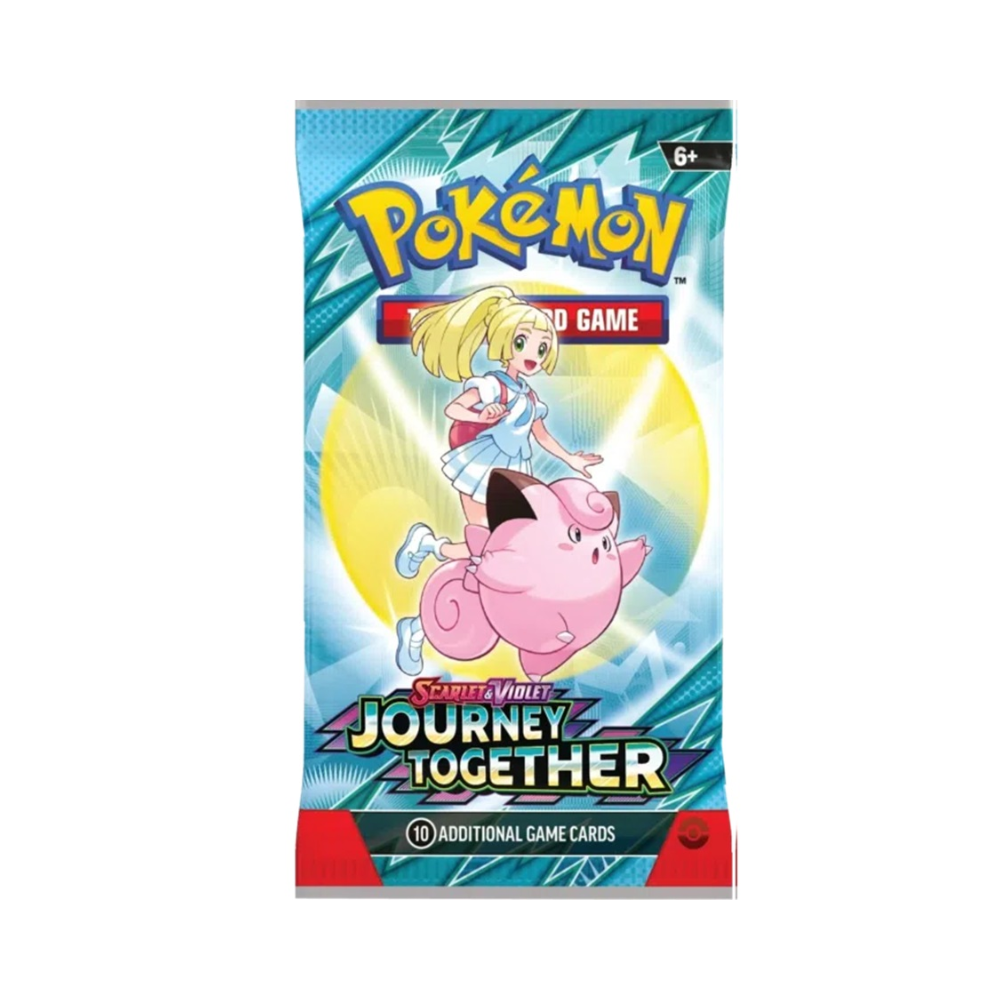 Pokémon TCG Journey Together Booster Pack – englische Edition, 10 Karten