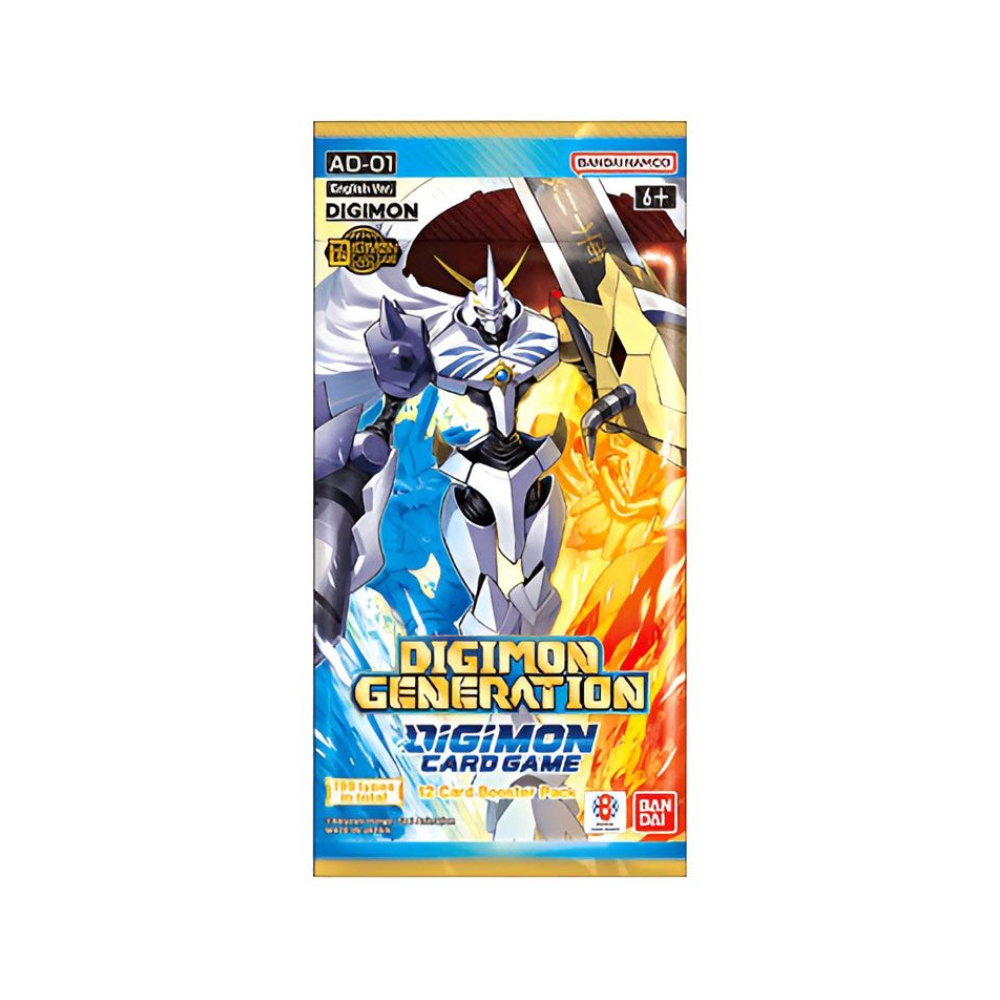 Digimon TCG AD01 Digimon Generation Booster Pack – englische Edition, 12 Karten