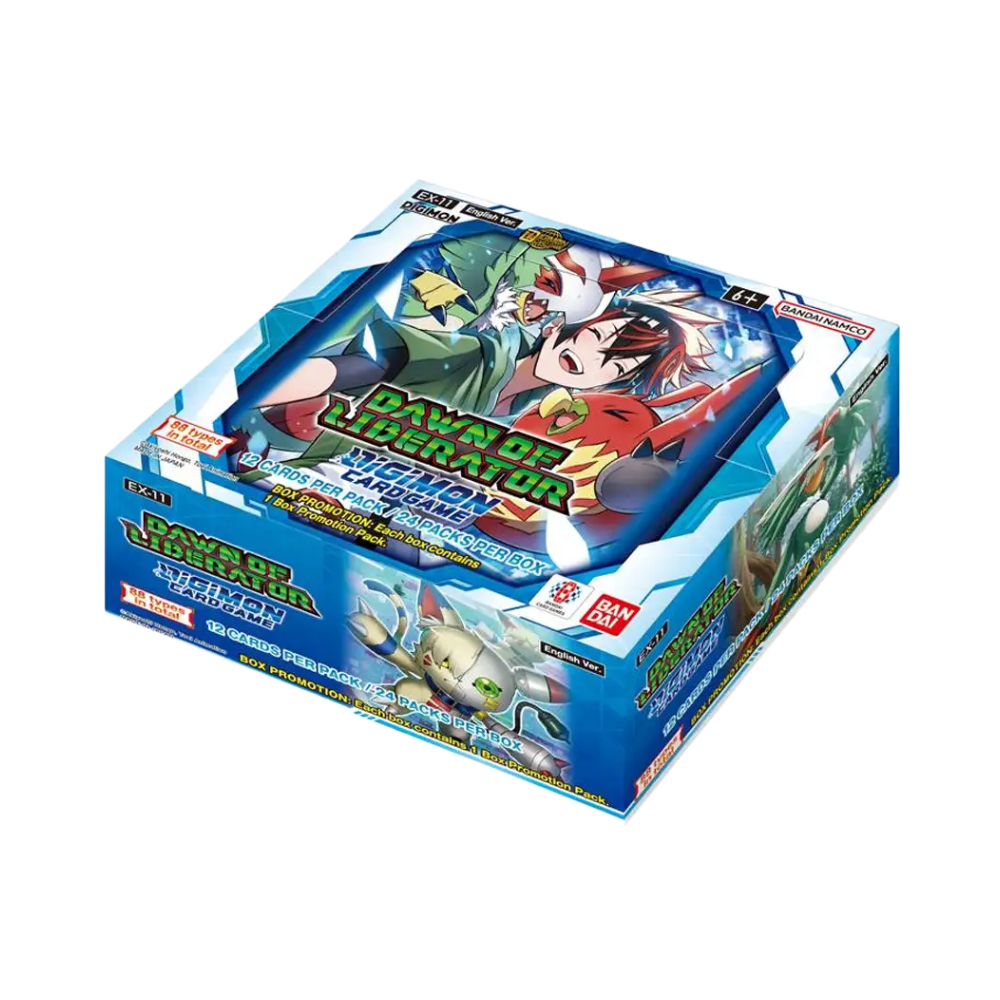 Digimon TCG EX11 Dawn of Liberator Booster Display – English Edition, 24 Booster