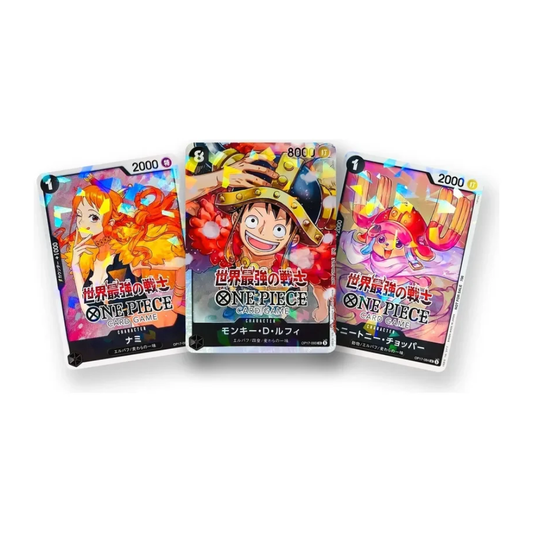 One Piece TCG 4th Anniversary Holografischer STICKER Promo (3x) – Japanisch