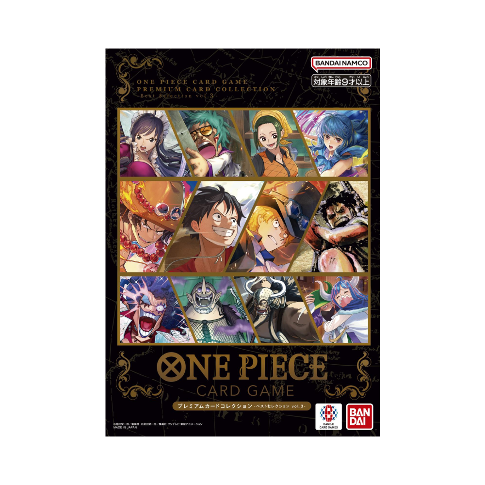 One Piece TCG Premium Card Collection Best Selection Vol. 3 – Japanische Promo-Karten, 12 Karten versiegelt