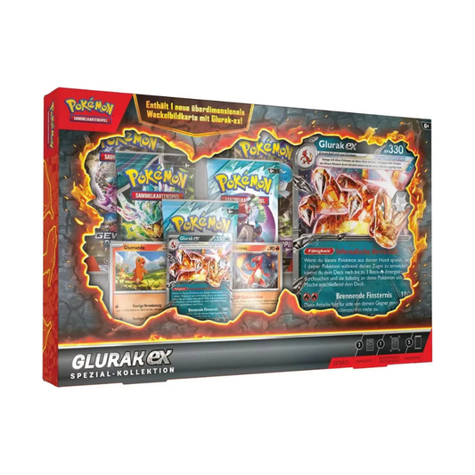 Pokémon TCG Glurak ex Special Kollektion Box – deutsche Edition mit Promokarte und Booster